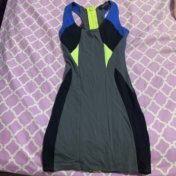 Mini Zip Up Dress - Picture 2 of 4